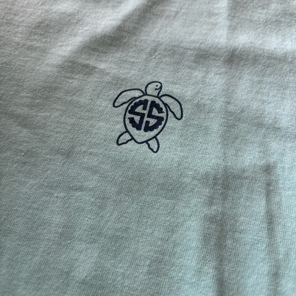 NWOT Simply Southern size S blue turtle long sleeve shirt - Picture 7 of 14